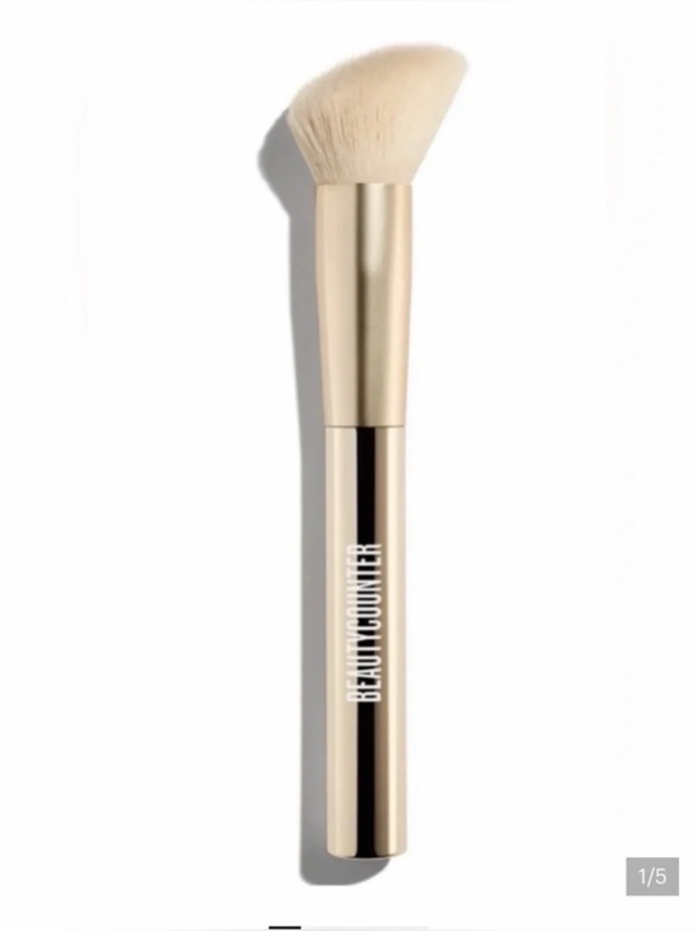 beautycounter Foundation Angled Brush with Gold Handle